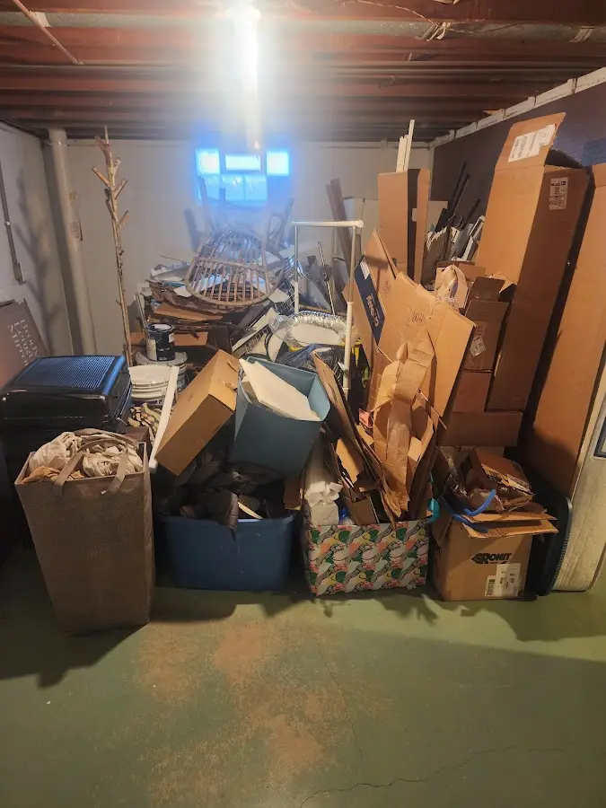 Roll-off dumpster container at job site for Concrete Dumpster Rental in Redmond